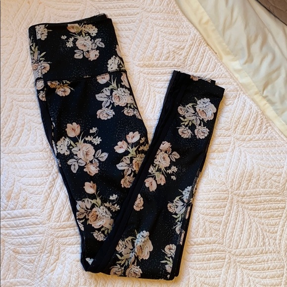 Free People Movement Liza Floral Mesh Leggings - Picture 3 of 9